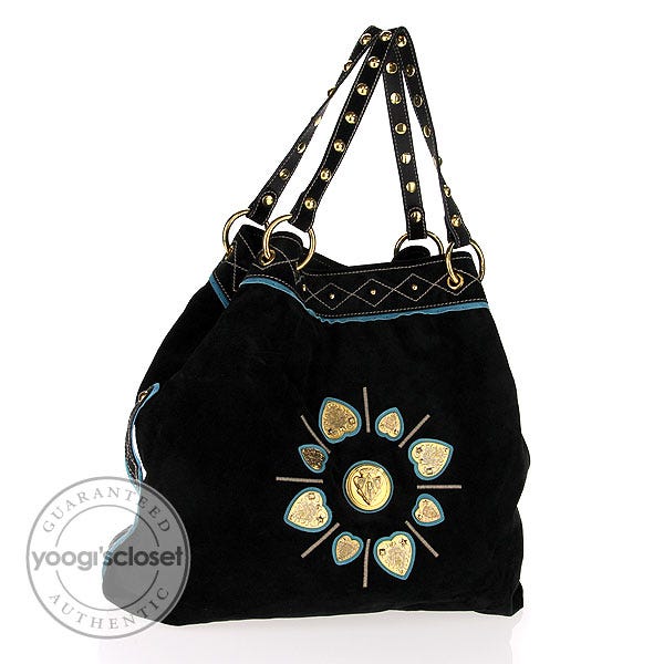 Gucci Black Suede Irina Tote Bag