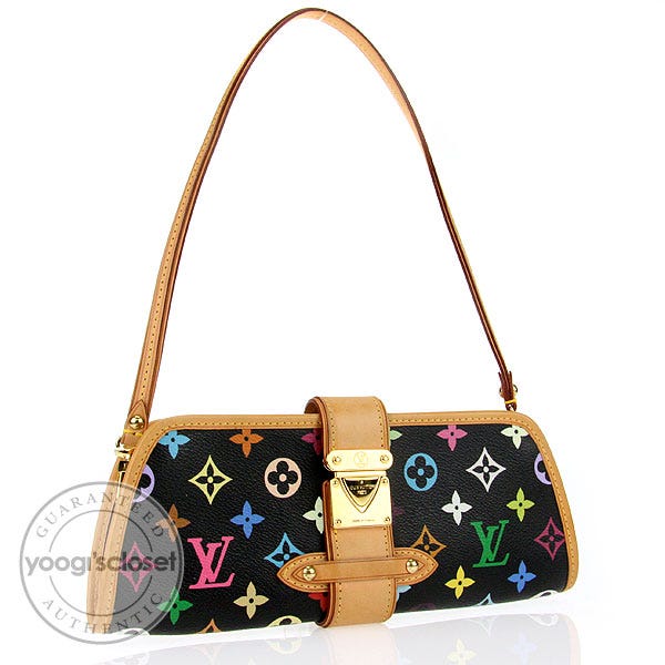 LOUIS VUITTON Monogram Multicolor Shirley Shoulder Bag Black M40050 auth  25050 ref.382272 - Joli Closet