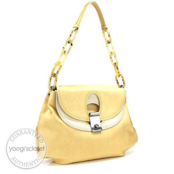 Marc Jacobs Pale Yellow Leather Daydream Shoulder Bag