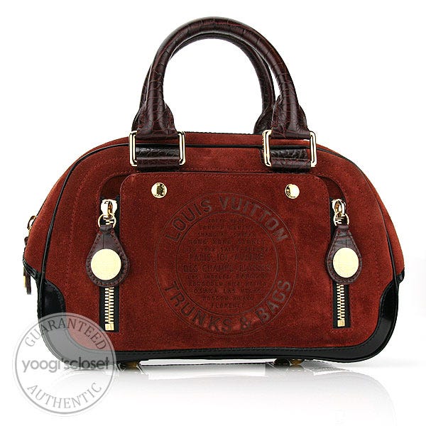 Louis Vuitton Limited Edition Havane Stamped Trunk PM Bag