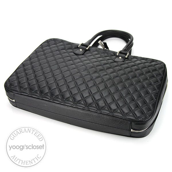 Chanel Vintage Quilted Briefcase - Black Briefcases, Bags