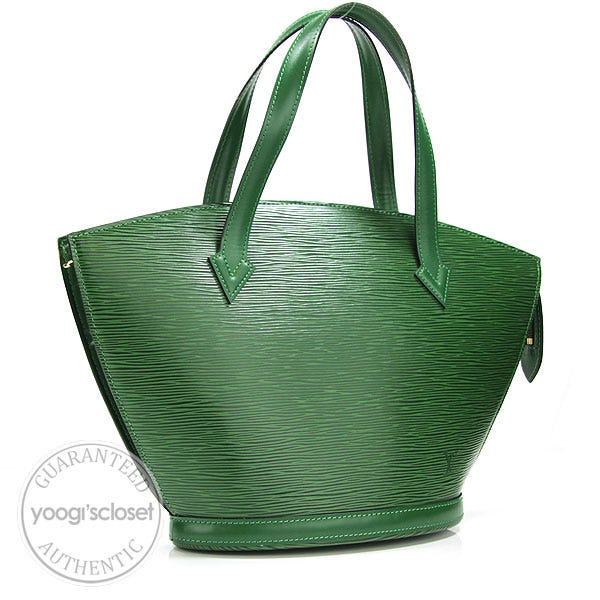 Louis Vuitton Borneo Green  Epi Leather Saint Jacques Short Handle Bag