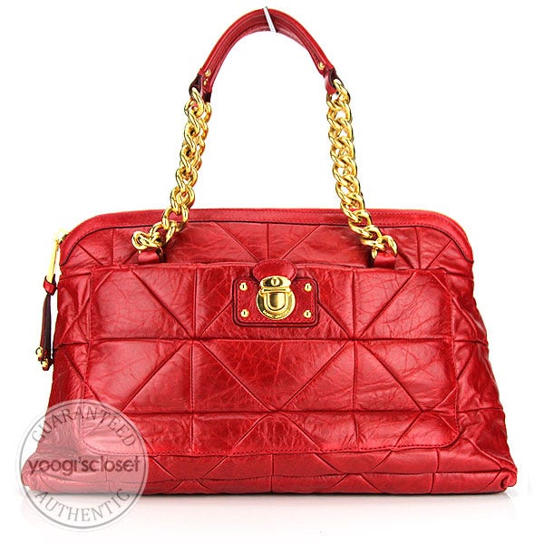 Marc Jacobs Cherry Patchwork Leather Gennifer Bag