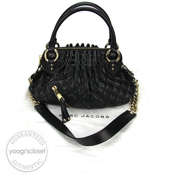 【MARC JACOBS】   CECILIA   BLACK Marc Jacobs Black Quilted Leather Cecilia Bag Marc Jacobs | TLC