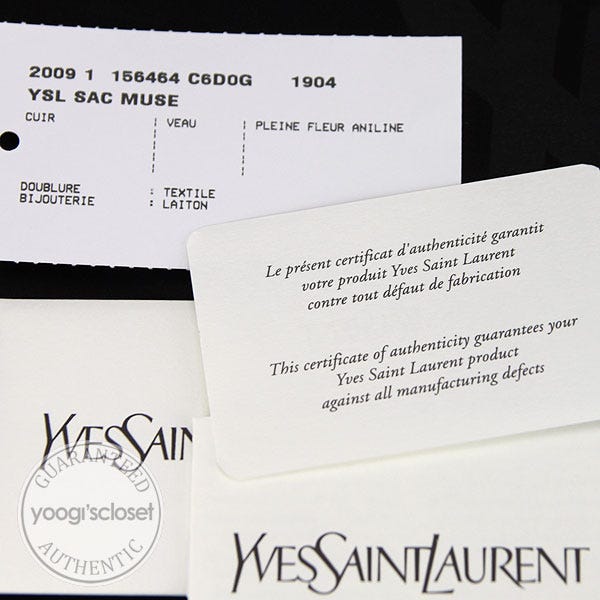 Yves Saint Laurent Orchid Large Muse Bag - Yoogi's Closet