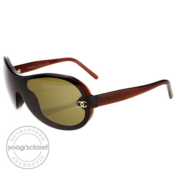 Chanel Brown Frame Brown Tint Sunglasses