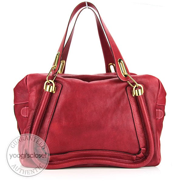 Chloe Pinkberry Paraty Large Satchel Bag