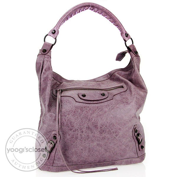 Balenciaga Lilac Lambskin Day Bag