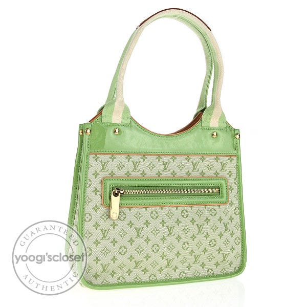 Louis Vuitton, Bags, Louis Vuitton Green Kathleen Mini Lin Sac