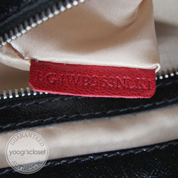 Valentino Garavani Black Crinkled Coated Canvas Medium Nuage