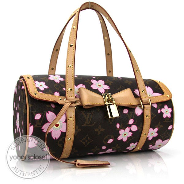 Louis Vuitton Cherry Blossom Monogram Canvas Papillon Bag