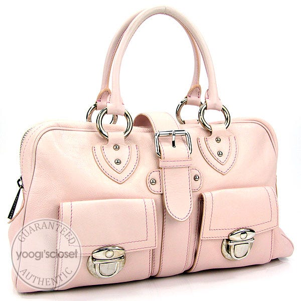Marc Jacobs Rose Water Leather Venetia Satchel Bag
