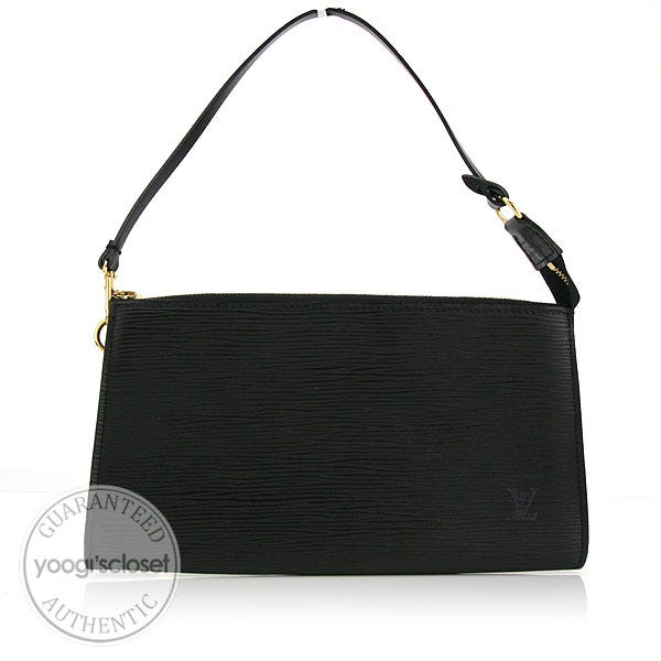 Louis Vuitton Louis Vuitton Pochette Accessories Black Epi Leather