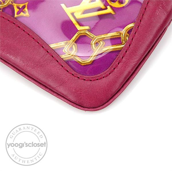 Louis Vuitton Limited Edition Fuchsia Monogram Charms Cles Key and Change Holder