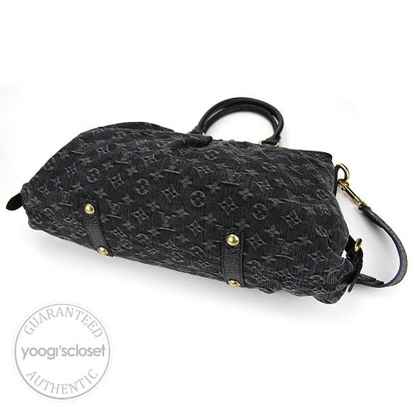 Louis Vuitton Black Monogram Denim Neo Cabby GM Handbag