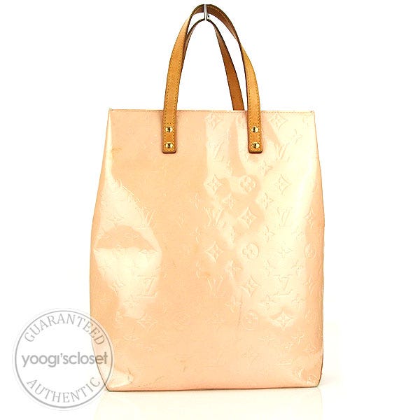 Louis Vuitton Marshamallow Monogram Vernis Reade MM Tote Bag