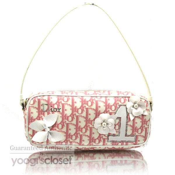 Christian Dior Pink No.1 Flower Pochette Bag