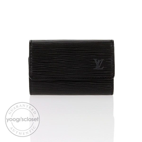Louis Vuitton Black Epi Leather 6 Key Holder - Yoogi's Closet