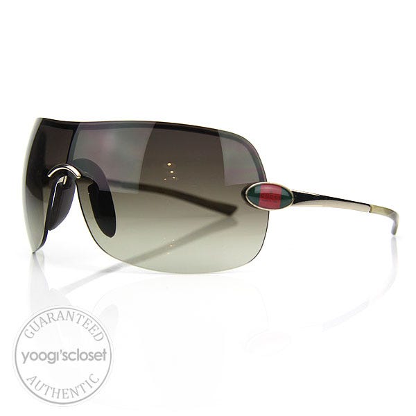 Gucci rimless best sale shield sunglasses