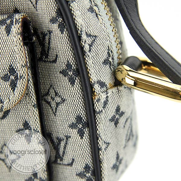 Louis Vuitton Blue Monogram Mini Lin Juliette Bag - Yoogi's Closet