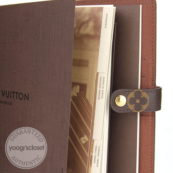 Louis Vuitton Monogram Canvas Agenda Scrapbook Louis Vuitton