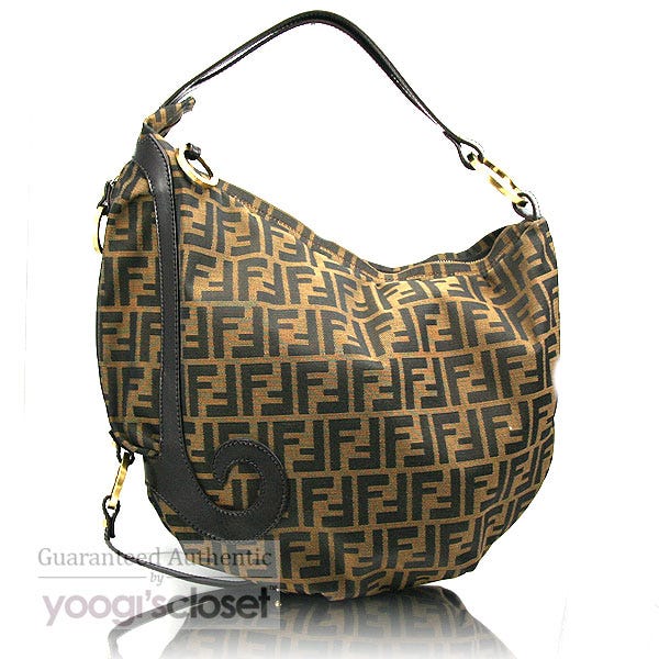 Fendi Tobacco Zucca Borsa Biga Media Hobo Bag - 8BR294