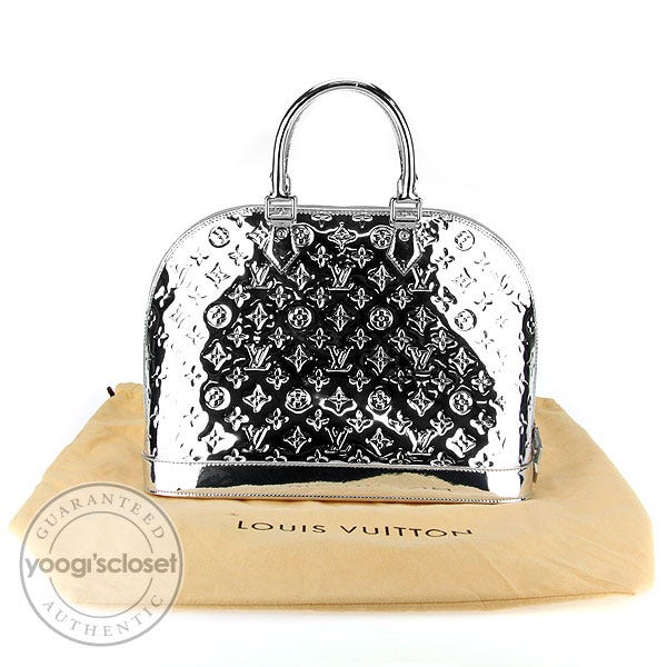 Louis Vuitton Silver Monogram Miroir Limited Edition Alma MM Bag Louis  Vuitton