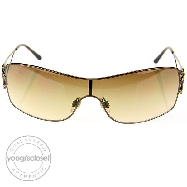 Chanel Silver CC Logo Swarovski Crystals Sunglasses 4072