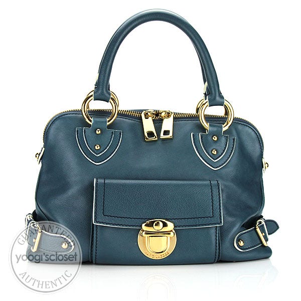 Marc Jacobs Blue Leather Elise Bag