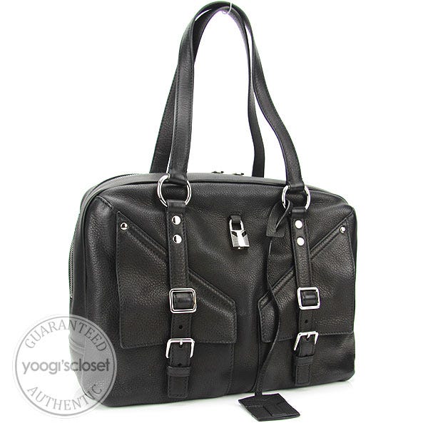 Yves Saint Laurent Black Calfskin Lover Bag