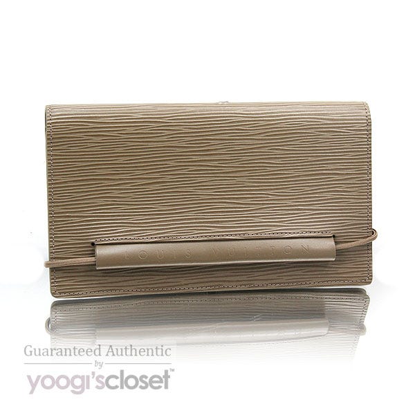 Louis Vuitton Pepper Epi Leather Horizontal Elastic Wallet