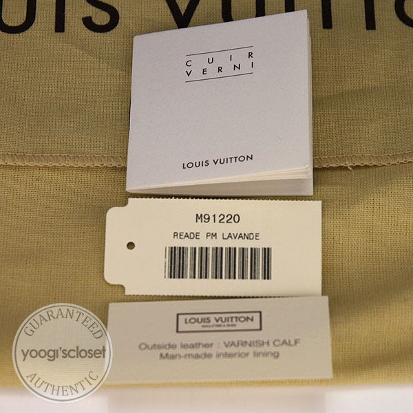 Louis Vuitton Monogram Vernis Reade PM Tote (SHF-16350) – LuxeDH