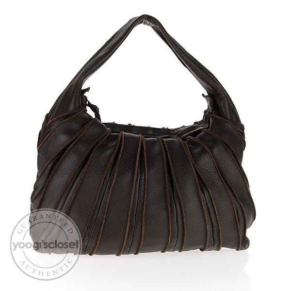 Bottega Veneta Ebano 'Strips' Veneta Hobo Bag