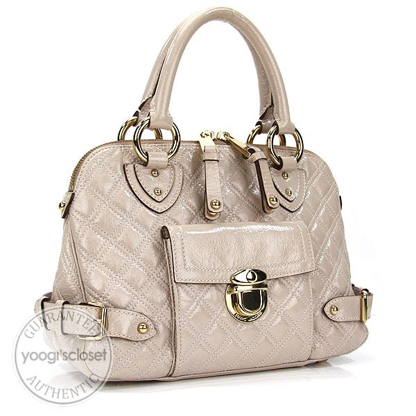 Marc Jacobs Blush Quilted Patent Leather Ursula Elise Bag