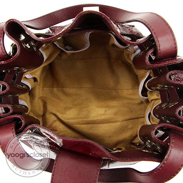 赤字商品/未使用 JIMMY CHOO 限定品超レイ38 Jimmy Choo Red Patent Leather Medium Riki Bag | Yoogi's Closet