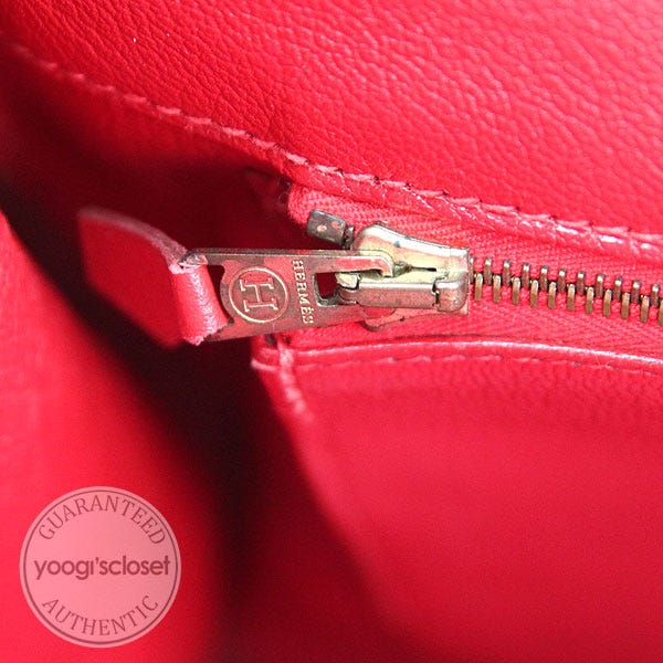 Hermes 32cm Rouge Fjord Leather Gold Hardware HAC Birkin Bag - Yoogi's  Closet