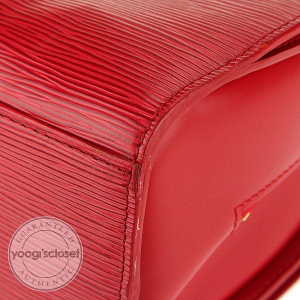 LOUIS VUITTON Red Epi Leather Pont-Neuf PM Top Handle HandBag Tote  ref.125672 - Joli Closet