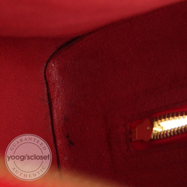 RvceShops Revival  Red Louis Vuitton Epi Pont Neuf Handbag