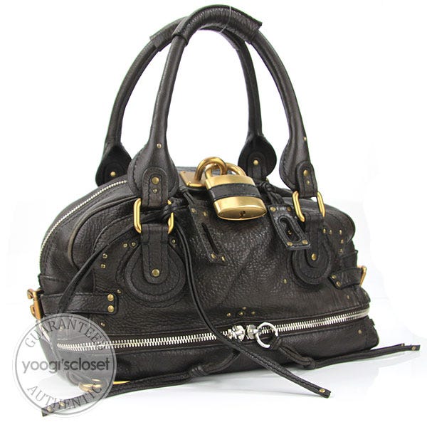 Chloe Moka East West Paddington Zippy Satchel Bag