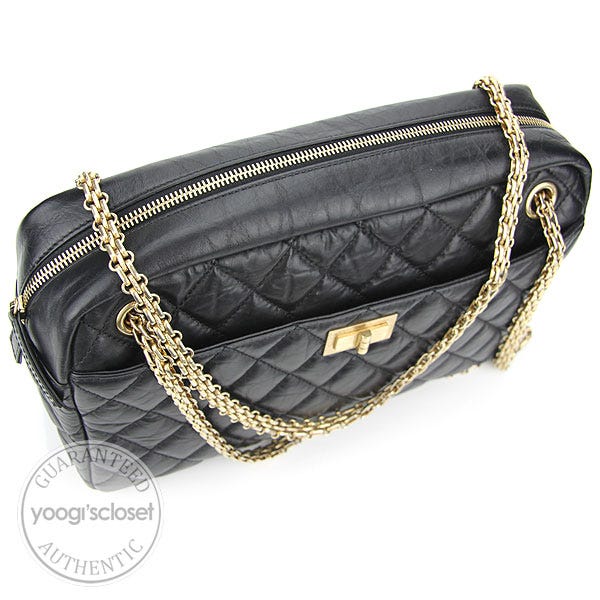 Chanel Black Quilted Medium Reissue Camera Case Bag - Yoogi's Closet