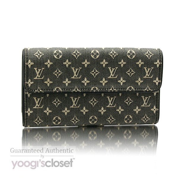 Louis Vuitton Black Mini Monogram Porte-Tresor International Wallet