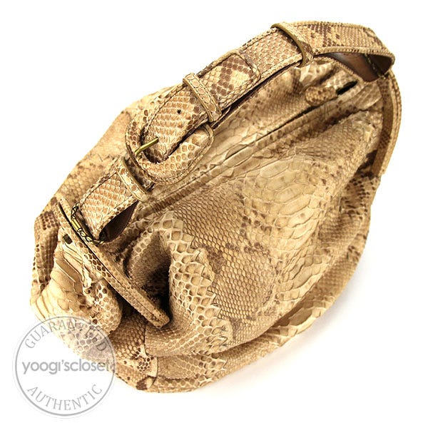 Bottega Veneta Limited Edition Duette Python Bag | Yoogi's Closet