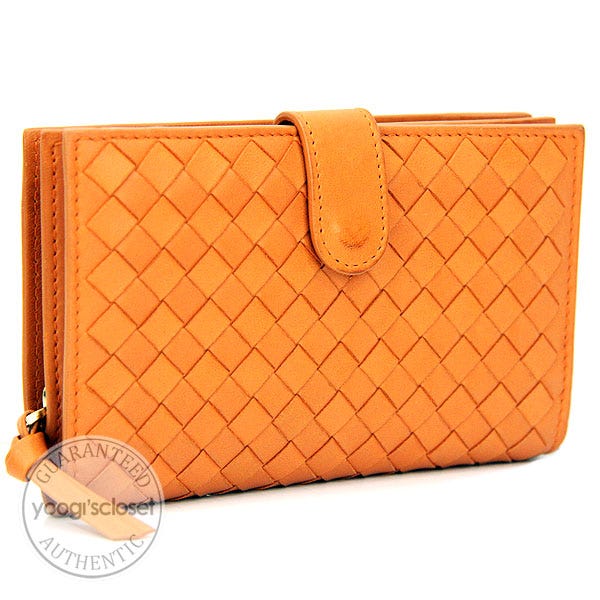Fendi Orange Leather 2 Pocket Mini Bag Phone Holder - Yoogi's Closet