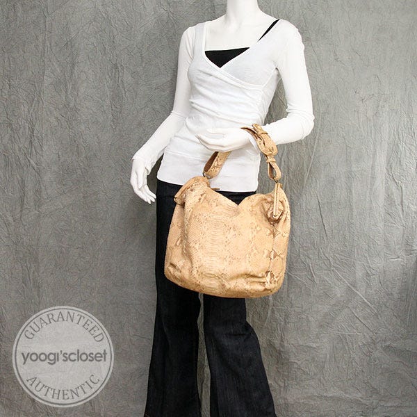 Bottega Veneta Limited Edition Duette Python Bag | Yoogi's Closet