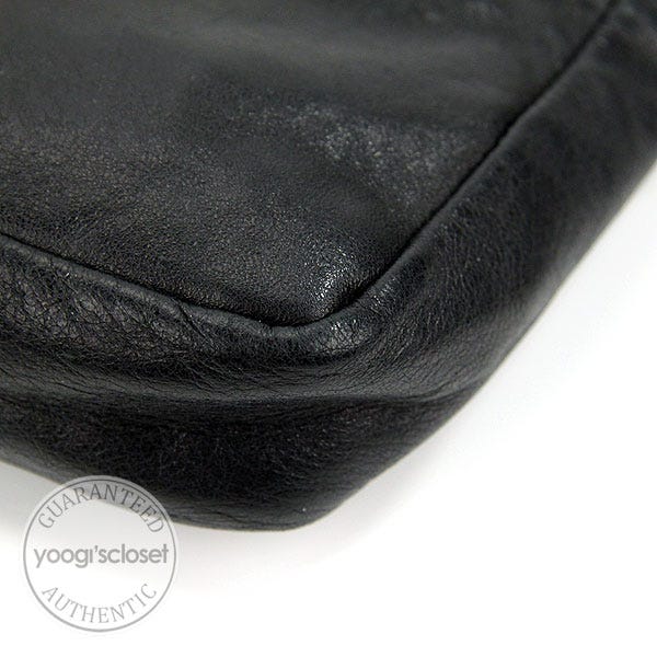 Balenciaga Black Trousse Maquillage Small Clutch Bag - Yoogi's Closet