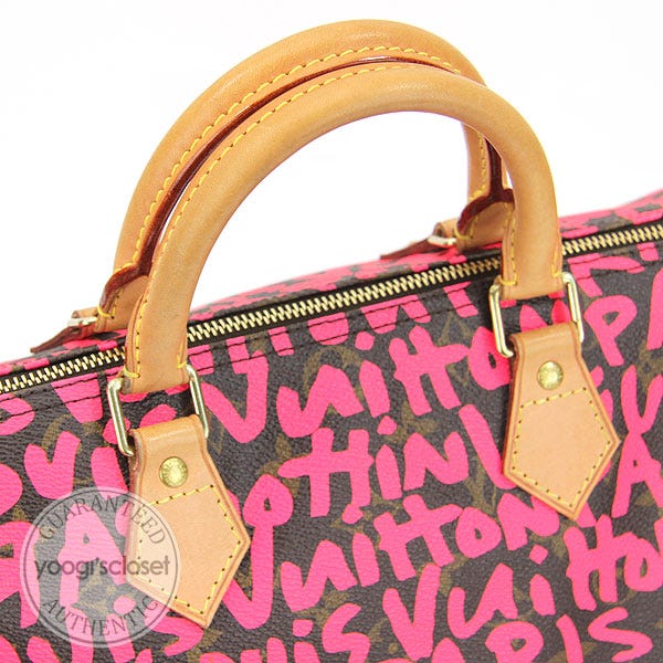 Louis Vuitton Fuchsia Pink Monogram Graffiti Speedy 30