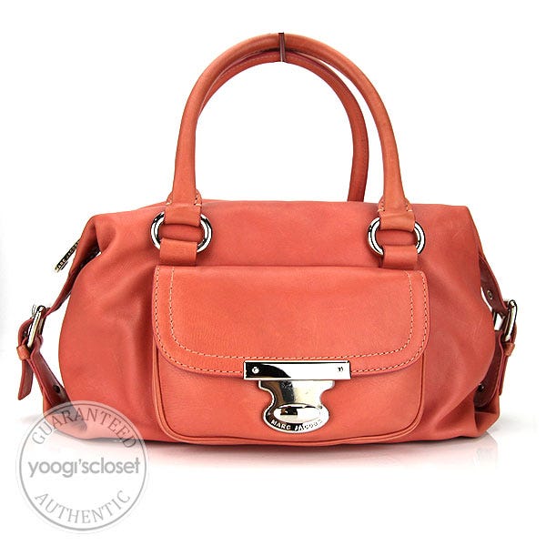 Marc Jacobs Blush Leather Soft Satchel Bag