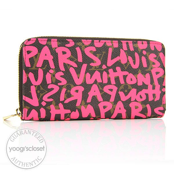 Louis Vuitton Fuchia Graffiti Stephen Sprouse Zippy Wallet