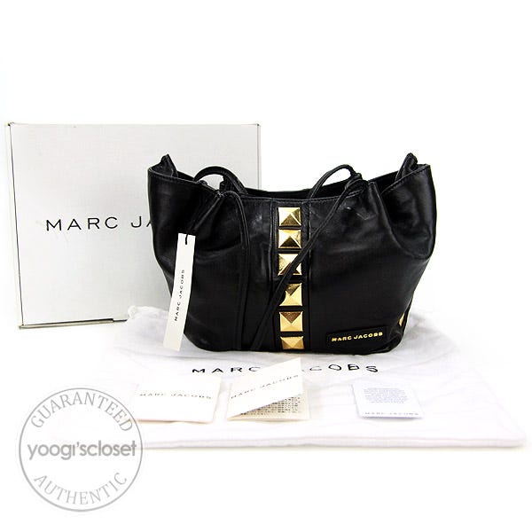 Marc Jacobs Black Leather Cammie Pouch Bag - Yoogi's Closet