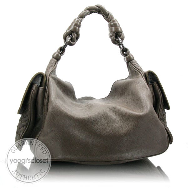 Bottega Veneta Light Brown Leather Cervo Cocker Hobo Bag